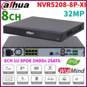 Dahua 32MP NVR5208-8P-XI 8 Channel 1U 8POE 2HDDs WizMind Network Video Recorder