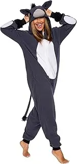 [Funziez!] Slim Fit Donkey One Piece - Plush Adult Animal Costume Jumpsuit