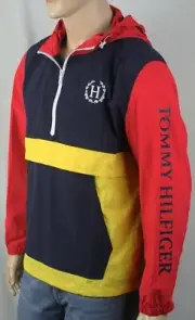 Tommy Hilfiger Half Zip Hooded Regatta Jacket Coat Water Wind Resistant NWT $160