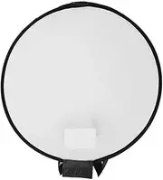 XhWser 40CM Circular Soft Light Cover Small Folding Soft Light Box Flash Cover Set-top Flash Universal, black