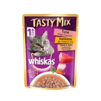 在飛比找ETMall東森購物網優惠-【Whiskas偉嘉】什錦珍味妙鮮包 鮪魚、蟹肉及紅蘿蔔湯 