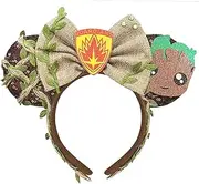 [INSENSIVE] Brown Mouse Ears Headband Tree Mouse Ears Headband for Adult Kids Park Ears Mickey Ears for Adult Kids