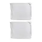 2x Jason Commercial Satin Stripe Euro Pillow Case Tailored Easy Care 65x65cm WHT