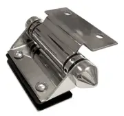The Architects Choice WALL/POST TO GLASS GATE HINGE 46x55x110mm Mirror Polish