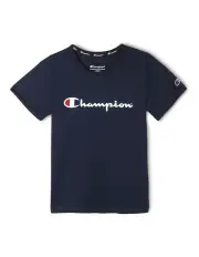 [Champion] Script Short Sleeve Tee in Navy