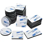 Augro Extra Strong Double Sided Tape, 3M Powerful Double Sided Foam Tape, 60 Pieces Double Sided Tape for Floor, Doors, Plastics, Glass and Metal B...