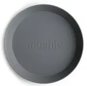 Mushie: Dinnerware Plate - Smoke (Set of 2)