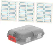 Ipetboom Cute Small Pill Organizer with Compartments Portable Travel Pill Case for Purse Durable Medication Container with Labels for Easy Categorization Versatile Storage for Airplane
