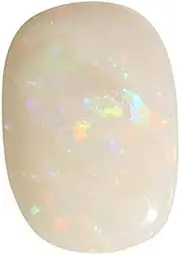 [INDIA MADE] 5.00 Ratti Opal Stone Certified Natural Fire Aa++ Quality Oval White Astrological Australian Opal Loose Gemstone-B0BMYPNZGM