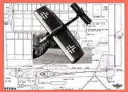 Model Airplane Plans (UC): STUKA 48" Profile Stunt for .35-.40 by Dick Mathis