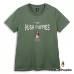 【HUSH PUPPIES】女裝 T恤 造型英文字刺繡狗T恤(墨綠 / 43211101)