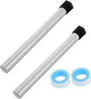 MUCKLILY 2pcs Rv Anode Magnesium Wheel Casters Essential Oil Diffuser Essential Oil Bottle Pendants Net Cars Hook Key Lanyard Hot Water Heater Anode Rod Magnesium Alloy; Aluminum Zinc Alloy