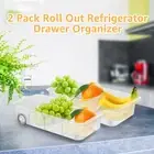 Clear Fridge Organizers with Wheels Fridge Storage Container with