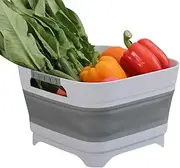 Portable Wash Basin | Bottle Bucket for Sink | Non-Slip Basket Space-Saving Multi-Purpose for Kitchen Bathroom Outdoor Beach