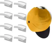 FLANCCI Hat Hooks for Wall, Minimalist Hat Rack Design, Self Adhesive Hat Rack,