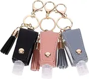 CTIRCHIU 3Pcs Hand Bottle Portable Keychain Refillable Liquid Containers for Shampoo Lotion Soap Leak Washable Lightweight for Travel and Everyday Use