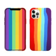 Shockproof Case Silicone Cover For iPhone 13 12 11 Pro Max Rainbow Silicone