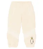 [Mini Rodini] Mini Rodini Embroidered fleece pants Y 10/11 white