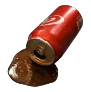 Display Faux Food Prop Spilled Coca Cola Can