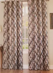 Sun Zero Stone Nova Printed Crushed Room Darkening Grommet Panel - 50x63" 50x84"