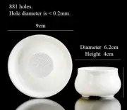 Chinese Traditional Ceramic Tea Strainer Filter Gongfu Teapot Cup Tea Set Decor