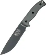 ESEE 6S Tactical Fixed Blade Knife Survival Gunsmoke Micarta Handle ESEE-6S-TG