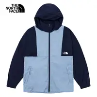 在飛比找PChome24h購物優惠-The North Face北面男款藍色防潑水防曬防風外套｜