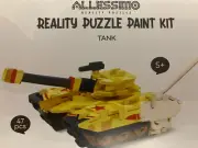Allessimo Reality Puzzle Paint Kit Tank New In Box Hours Of Fun!