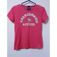 在飛比找蝦皮購物優惠-Abercrombie&Fitch  A&F 桃紅色刺繡上衣