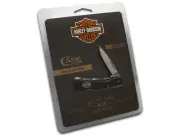 Case xx Harley-Davidson Black Zytel Mini Blackhorn 52223 Pocket Knife Stainless