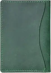 [SKUZA] Wallet,Card Bag,Leather Credit Card Holder for Men Unisex Card Purse Men & Women Card Case (Color : Red Card Holder) (Blue Card Holder) (Color : Green Card Holder)