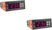 minkissy 2 Pcs Optimal Aquarium Temperature Digital Thermostat Fish Tank Controller for Incubation Home Use