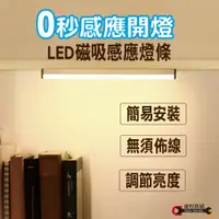 在飛比找松果購物優惠-【50cm】感應式 USB LED燈條 白光 (可調款) 磁