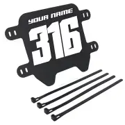 Universal Front Number Plate Black Fits Sur-Ron X/S Downhill E-Bike Super 73