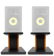 Rockville 8” Wood Studio Monitor Speaker Stands For KRK ROKIT 5 G3 Monitors