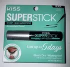 NEW KISS SUPER STICK STRIP LASH ADHESIVE EXTENDED LASTS 5 DAYS BLACK .17 OZ