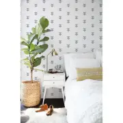 Grey triangles removable wallpaper Simple wall mural Geometric self adhesive