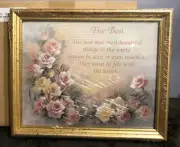 New Sealed The Best Helen Keller Framed Print 11.25” X 9.5” in Frame