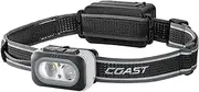 Coast RL20R 1000 Lumen Tri-Color LED Rerchargeable Headlamp with Flood and Spot Beams, Variable Light Control, Fixed Focus, Ultra-Strap, Red/Green Modes