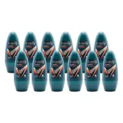 12x Rexona Men 45ml Antiperspirant Roll On Deodorant Invisible & Antibacterial