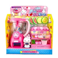 在飛比找蝦皮購物優惠-二手🌍PINK RABBIT 粉紅兔 手動果汁機 家家酒玩具