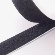 1" Black Self Adhesive Hook and Loop Sticky Adhesive Backed Tape 10 ft. Roll USA
