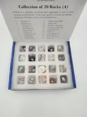 Mineral Identification Kit Rock Samples for Studying Geology and Earth Science