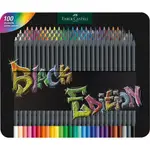 輝柏 FABER- CASTELL 黑旋風極軟油性色鉛筆100色(鐵盒) 墊腳石購物網