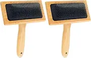 Wool Carding Comb Wool Carding Brushes with Solid Wood Handle Multi Purpose Hand Wool Brushes Professional Needle Felting Brushes for Craft Felt Project Wool Coat Felt Rug Tassel Dog Hair