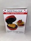 NOSTALGIA “MY MINI” HEART WAFFLE MAKER - NEW