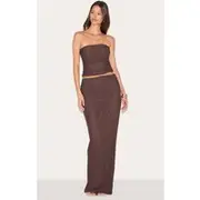 Mushroom Mesh Maxi Skirt, Mushroom