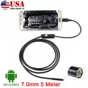 7mm 5meter USB Car Engine Tube Endoscope Borescope Inspection Camera Soft Wire (for: Audi)