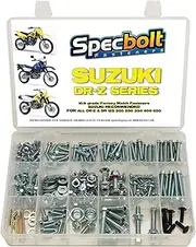 250pc Specbolt Suzuki DRZ DR Four Stroke Bolt Kit for Maintenance & Restoration of DRZ400 Using OEM Spec Fastener DR-Z DR 70 100 110 125 200 250 350 400 650 DRZ SM