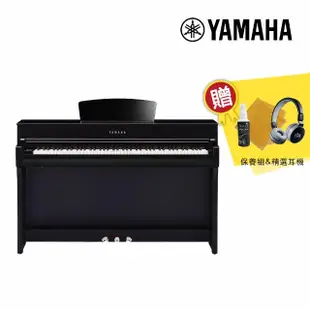 【Yamaha 山葉音樂】CLP-735 PE 數位電鋼琴 88鍵 鋼琴烤漆 曜岩黑色款(台灣公司貨 商品保固有保障)